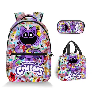 2026 New Poppy’s Play Time Chapter 3 smiling critters full width school bag lunch bag pencil case three-piece set