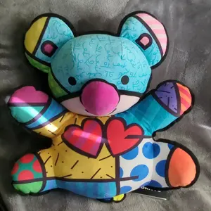 FRIENDSHIP BEAR - BRITTO Collectible Plush 19" X 18" - Autographed