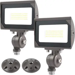30W Outdoor LED Flood Light With 1/2" Knuckle Mount (Plate Included), 5000K  3600LM 120V, UL  LED  FLood Lighting for Wall Wash /Sign/Flagpole/Tree/Yards/Advertising Boards