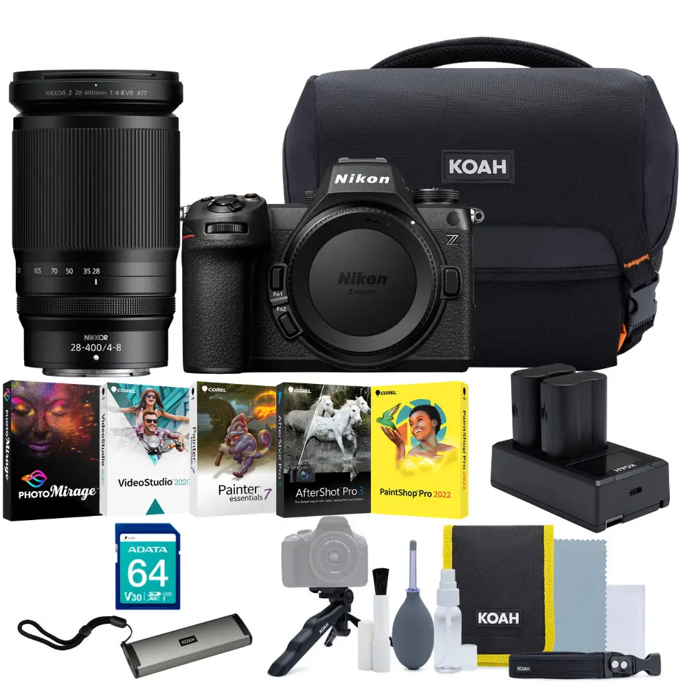 Nikon Z6 III Mirrorless Camera with 28-400mm f/4-8 Lens Bundle with Accessories