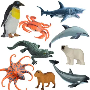 9 Pcs Realistic Ocean Animal Exploration Set, Parent-Child Interactive Toy, Role Play Set, Animal Recognition Educational Toy, Birthday Party Gift, Decorative Ornament, Action Figure Set