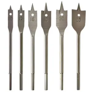 Woodworking Drill Bit Set, 5 Counts/set Woodworking Flat Drill Bit, Power Tool Accessories for Woodworking, Home, Office