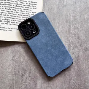 [iPhone Luxury Matte Phone Case] Suitable for iPhone 17/17 Air 16/15/15 Plus/15 Pro/15 Pro Max, 14/14 Plus/14 Pro/14 Pro Max, 13/13 Pro/13 Pro Max, 12/12 Pro/12 Pro Max, 11/11 Pro/11 Pro Max, X/XS/XS Max Luxury Matte Faux Sheepskin Leather Phone Case