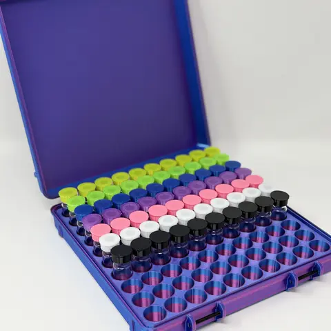 100-Vial 3mL Vial Vault Case | GLP-1 Peptide TRT Storage Box