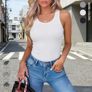 Women’s casual sleeveless fitness training tank top, stylish sleeveless vest suitable for workouts and everyday wear, summer clothing, women’s apparel