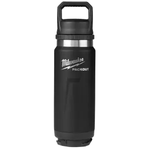 Milwaukee 48-22-8396B PACKOUT™ 24oz Insulated Bottle with Chug Lid - Black