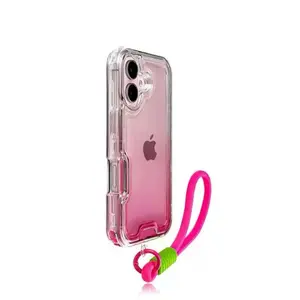 4-in-1 Protective Case Series for IP11-17 Pro Max | Find Your Style: Clear, Color-Shifting, Wrist Strap & Classic Designs, cool gadgets  screen protector All Shockproof & Anti-Scratch