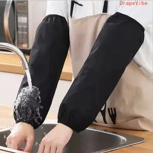 Unisex Regular Soft Gel Cleaning Gloves, Waterproof Weatherproof Protection Cleaning Gloves, Oil-Resistant, Durable Protective Sleeve Covers for Kitchen Work, Outdoor Activities