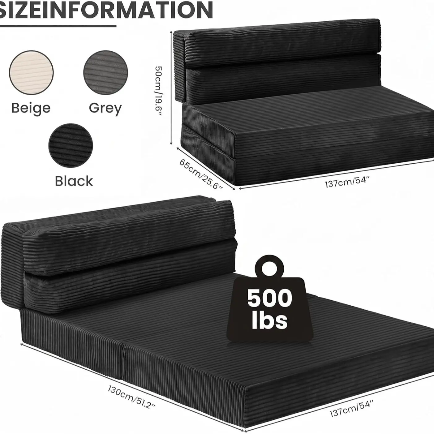 Queen Size - Black
