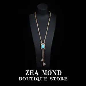 Copper Alloy Resin Vintage Style Women's Necklace FC-ZH-1