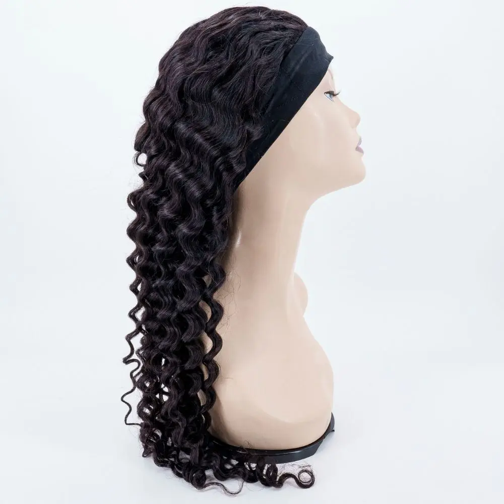 *LIMITED EDITION 28" Deep Wave Human Hair Headband Wig (Only 50 Available!)