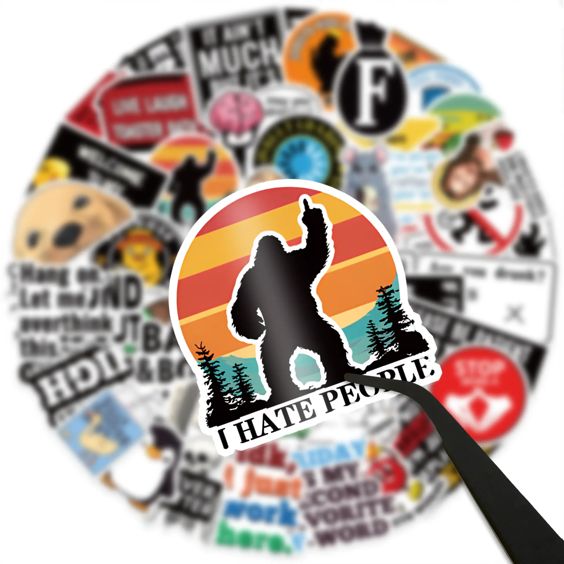 50PCS Snarky Sarcastic, Funny Meme Stickers | DIY Vinyl Waterproof Decoration for Laptop, Ipad, Iphone, guitar, water bottle