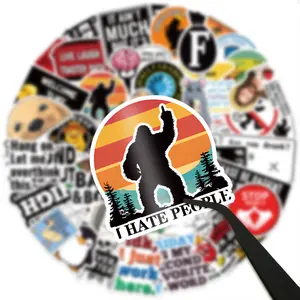 50PCS Snarky Sarcastic, Funny Meme Stickers | DIY Vinyl Waterproof Decoration for Laptop, Ipad, Iphone, guitar, water bottle