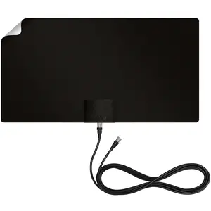 Leaf Supreme Pro Amplified Paper-Thin Indoor HDTV Antenna, with 12-Ft. Cable & Signal Indicator