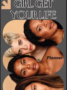 Girl Get Your Life Planner - Customizable Planner with Monthly Pages, Ideal for Goal Setting and Personalization