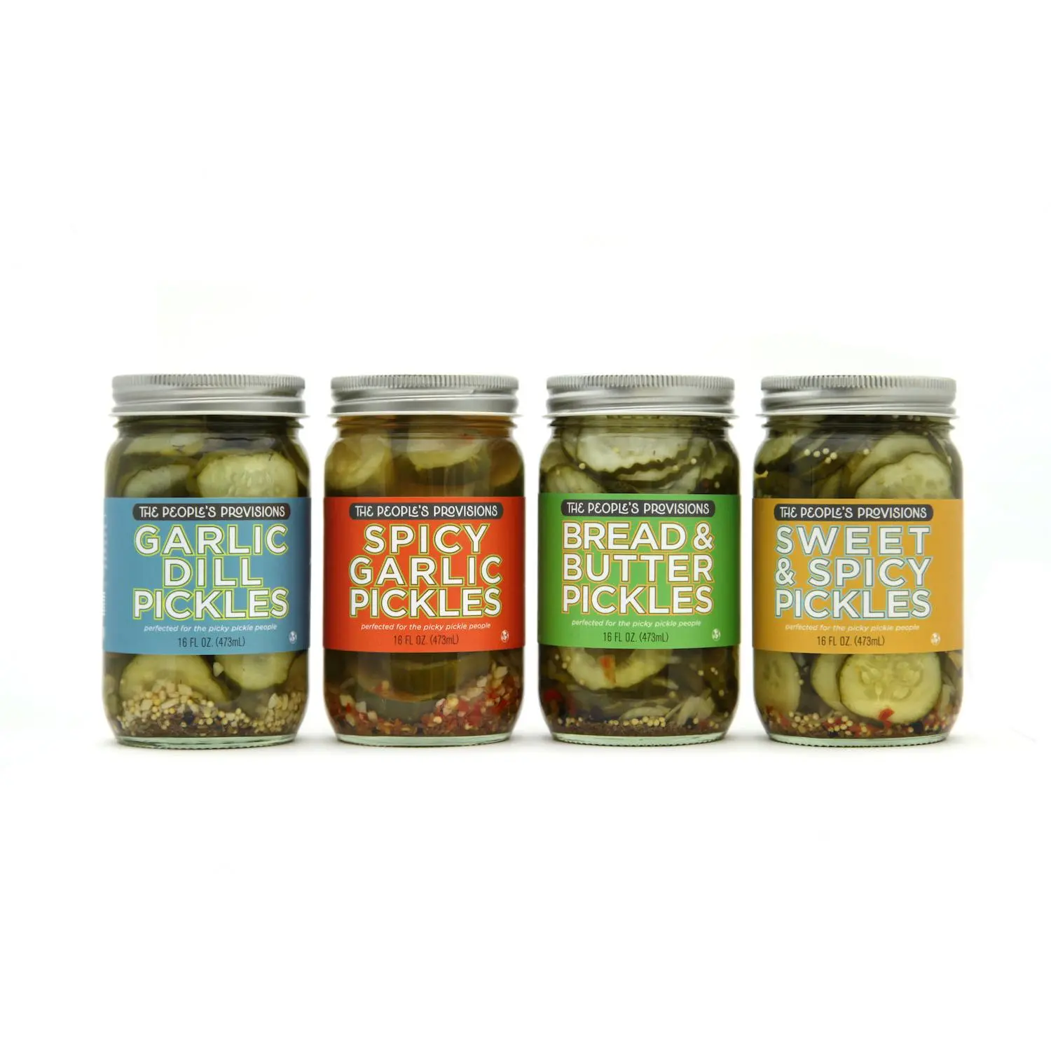 Just The Pickles - 4 jar variety pack of pickles 16oz Just The Pickles - 4 jar variety pack of pickles 16oz