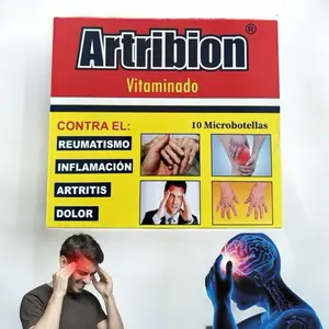 Artribion Atri Bion Rojo Antioxidant Dietary Supplement - 10 Microdoses of Vitamin B1 B2 B3 MSM Glucosamine & Omega for Healthcare and Edible Fitness