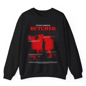 Dexter Bay Harbour Butcher Sweatshirt, Vintage TV Show Pullover, Retro Horror Graphic Crewneck, Classic TV Series Top, Gift for Men, Gift for Women, Crew Neck T-shirt, Trending T-shirt