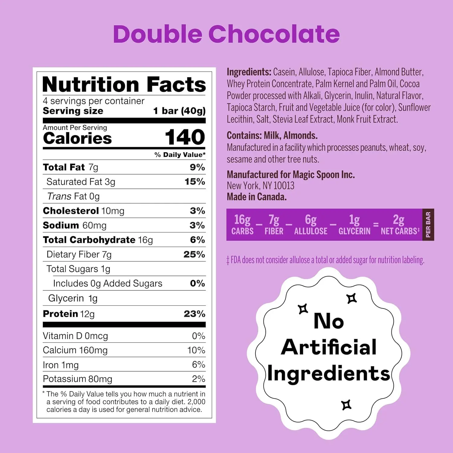 Magic Spoon Double Chocolate Treats, 4 Pack – Double Chocolate