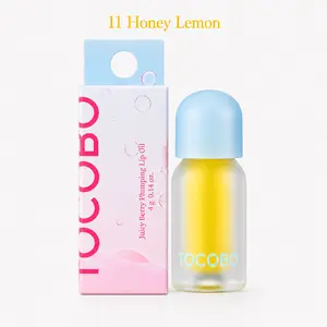 TOCOBO Juicy Berry Plumping Lip Oil Honey Lemon – Vegan Hydrating Gloss with Plant Oils for All Skin Tones Lightweight Moisture Korean Glossy
