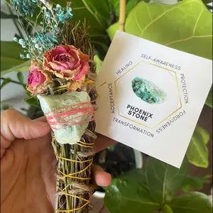 Phoenix Stone  Rosemary, Sage, Lavender  Smudge stick