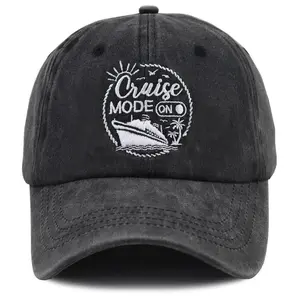 Cruise Essentials for Men Women, Beach Vacation Baseball Cap, Captain Sailor Cruise Lovers Hat, Boating Accessories, Travel Birthday Gift for Dad Mom