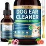 VICSOM Alcohol-Free Dog Ear Cleaner Drops - 60 ml Ozonated Olive Oil & Botanical Blend, Easy Application for Wax, Dirt Removal, Routine Grooming, Ear Freshening, Single Item