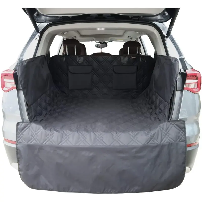 Cargo Liner For Dogs 55"x91" Dog Rear Cargo Liner For SUV,Back Car Trunk Mat With Side Walls