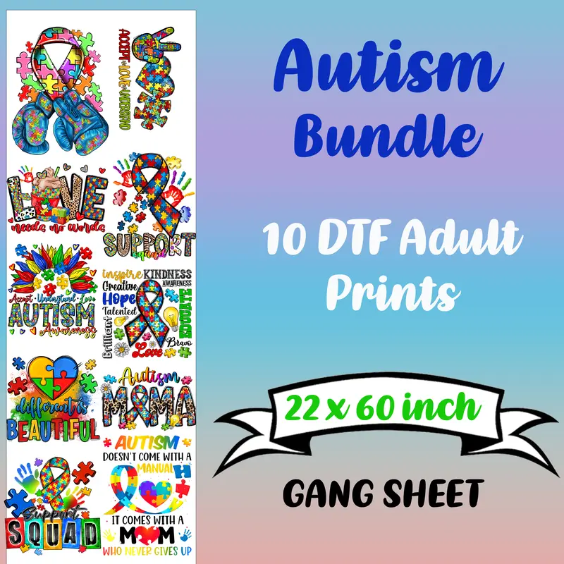 Awareness DTF Bundle Sheet