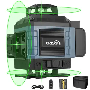 GZG 4D Laser Level Tool for Accurate Measurements, High Precision Laser Leveling Instrument for Construction & DIY Projects