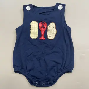 kids clothing baby boy summer romper boy crawfish bubble cotton summer clothes