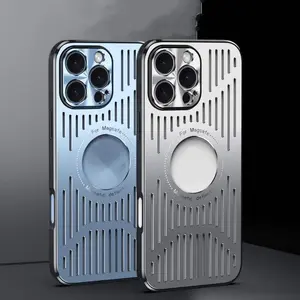 Magnetic Anti-drop Phone Case, 1 Count Aluminum Alloy Phone Protective Case, Phone Accessories Compatible with iPhone 16 Pro Max