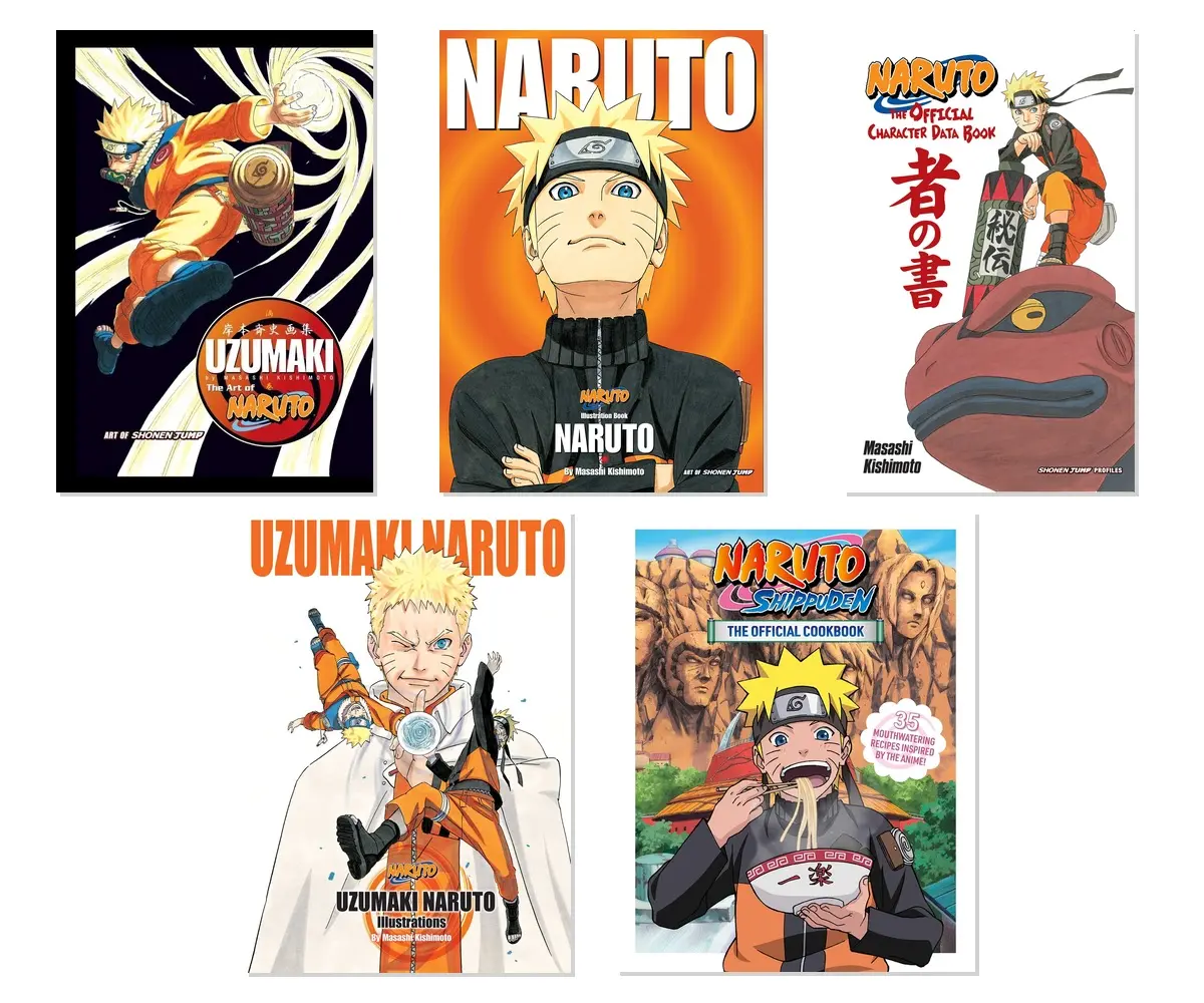 Ultimate Naruto Fan Art & Guide 5-Book Collection Bundle - Paperback