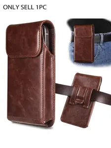 Men's Premium Phone Case with Belt Clip - Durable, lightweight, versatile wallet bag that securely stores your phone, adjustable shoulder strap, perfect for everyday use, durable wallet accessory for everyday carrying, Casual Waist Bag