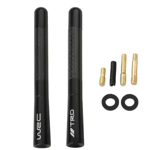 TRD WRC Metal Carbon Fiber Antenna, Short Decorative Car Radio Antenna, High-Quality Automotive Accessory, Enhances Vehicle Sound Quality