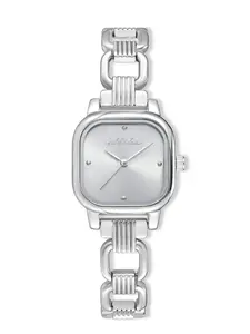 Classic Square Silver Bracelet Watch