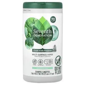Seventh Generation Multi-Surface Wipes, Garden Mint , 70 Wipes