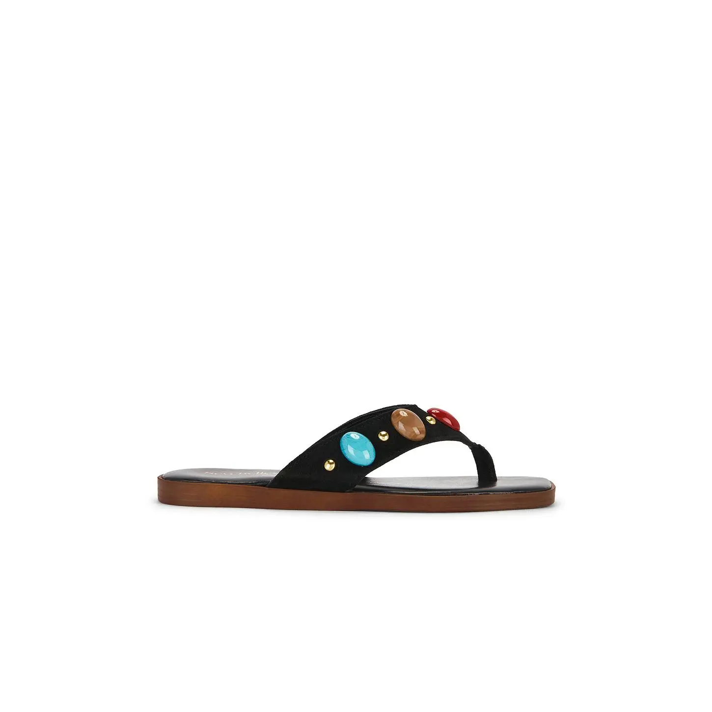 Seychelles Top Of The World Sandal in Black Suede