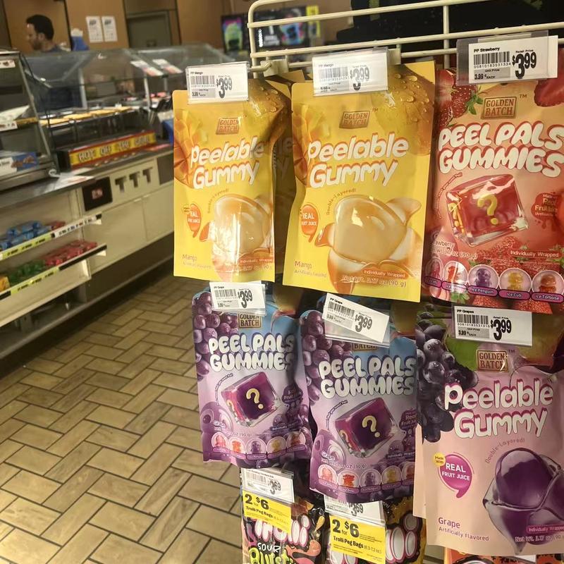 Peelerz Gummy Candy, Peelable Fruit Candy, 8 Bags (2 Each Flavor) Clinkers Candy Peelable Gummy Candy Variety Pack - 4 Flavors - Made with REAL fruit Juice, Individually Wrapped, Double-Layered, Chewy Fruity Rolls, Fun Peeling and Gummy Snack