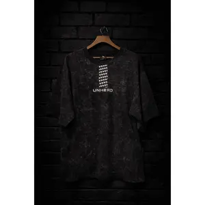 Acid Wash Oversized Tee- Trust Your Path