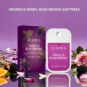 1PC 50ml Vanilla Blackberry Hair & Body Mist: French Chic Skin Scent. Floral Scents Perfume Fruity Sweet Floral Fresh Floral & Fruity with a Healing Sandalwood Finish. Perfect for work, dates, and gifts!