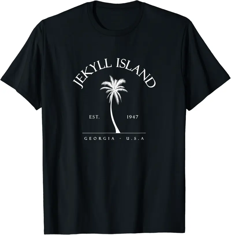 Jekyll Island 1947 Palm Tree Swimming Scuba Novelty Gift GA T-Shirt - Peterbauti Shop 61B09HNCZ7B6