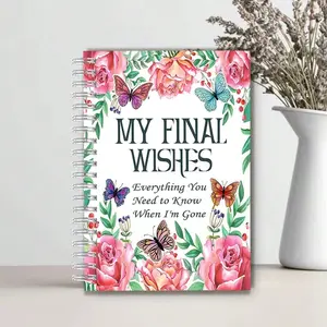My Last Wishes: End-Of-Life Planning Workbook, Planner Notebook, Life Planner Journal, Guide for Afterlife Arrangements, Will Preparation, Funeral Planning, English Version, Office Supplies