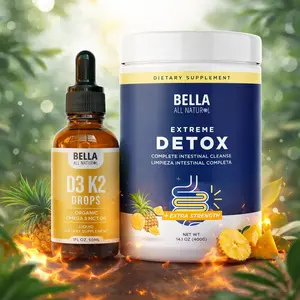 Bella All Natural Extreme Detox (Pineapple) + D3 K2 Drops Bella All Natural Extreme Detox (Pineapple) + D3 K2 Drops
