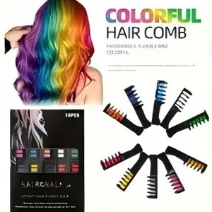 Hair dyeing comb disposable 10 colors hair dye chalk colorful dyeing Dye hair dazzling stick
