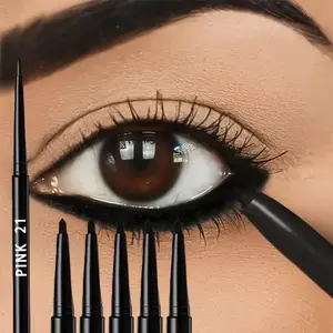 5-Pack Waterproof and Sweat-Resistant Black Eyeliner Pens - Long-lasting and smudge-proof, creates bold eye makeup; the smooth formula makes it easy to draw perfect winged eyeliner. Perfect for Valentine's Day and Christmas gifts.