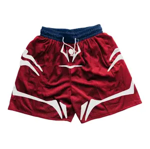 Yuji Itadori RED Jujutsu Kaisen Men's Shorts Workout Sport Knee Pants with Pockets Athletic Summer Shorts