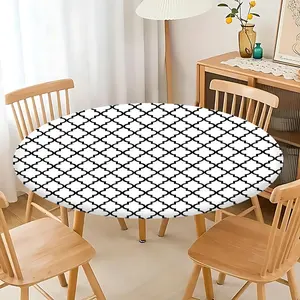 1pc fashionable and versatile floral series printed round tablecloth. Three sizes available. Suitable for home kitchen, living room, outdoor patio, garden. An exquisite tabletop decoration.