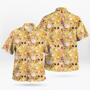 Too Cute To Be Single – Tropical PKM Party – Yellow Aloha Hawaiian Shirt