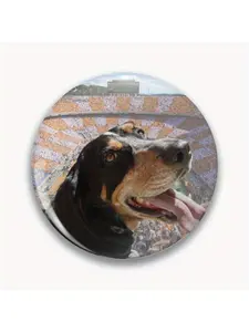 1Pc DIY Craft Buckle - 44mm (1.73 ") Smokey and vols Pin for Bags, Jackets and Gifts, Holiday Gifts, Party Gifts